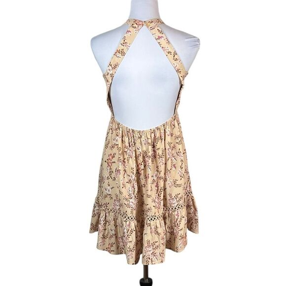 Sunday Mi Amor Floral Women’s Dress in Cream and Pink, Size XS - Picture 2 of 7